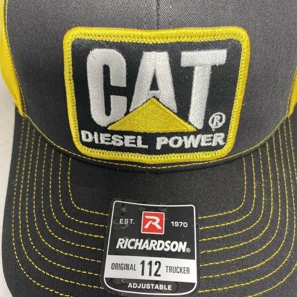 Caterpillar CAT Richardson 112 Snap Back Trucker Hat - Picture 3 of 8